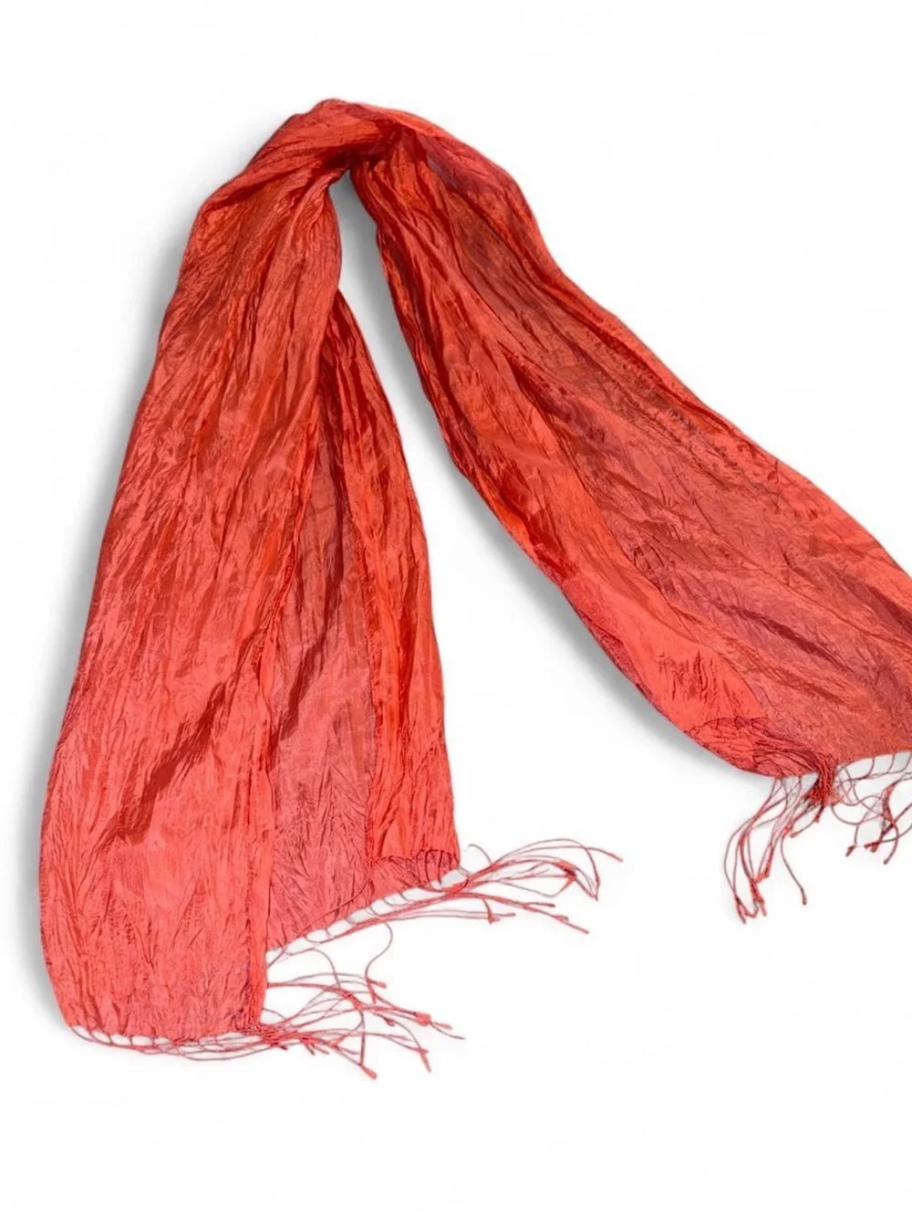 Lightweight Crinkled pink Women's Scarf
